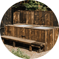 Cold Plunge at Mad Yolk Farm sauna
